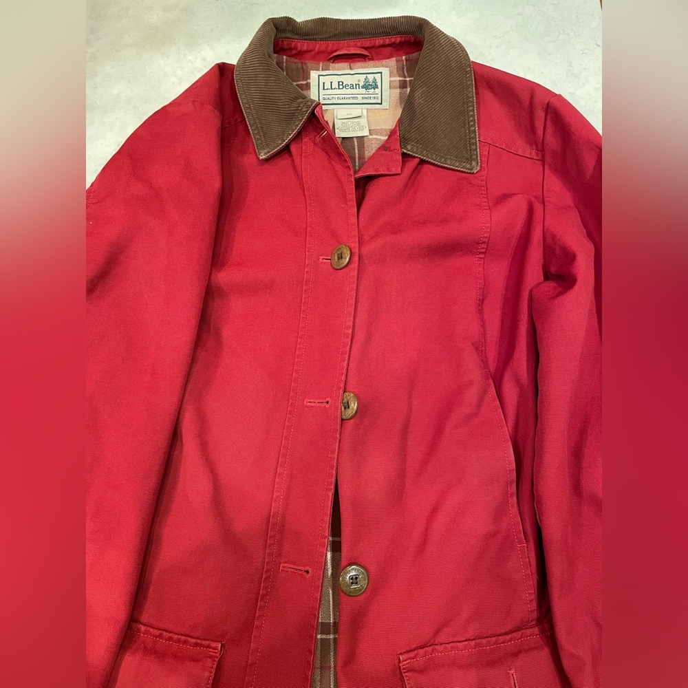 Women’s LL Bean Adirondack Barn Coat Flannel-lined